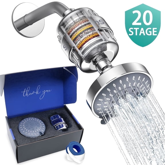 Showerhead with Filter Shower Filter Combo ,Shower Filter for Hard Water with High Performance Showerhead Filter