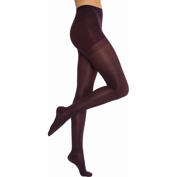 JOBST Opaque Waist High 20-30 mmHg Compression Stockings Pantyhose, Closed Toe, Small, Cranberry