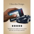 thumbnail image 4 of Slim Minimalist Front Pocket Wallets For Men & Women - Genuine Leather Credit Card Holder W/ Thumbhole RFID Wallet With Gift Box, 4 of 7
