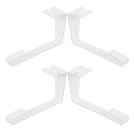 4Pcs Plastic RV Side Curtain Retainer Clips with Installation Set for Camper Window Curtains Hold Down and Tie Backs Accessories