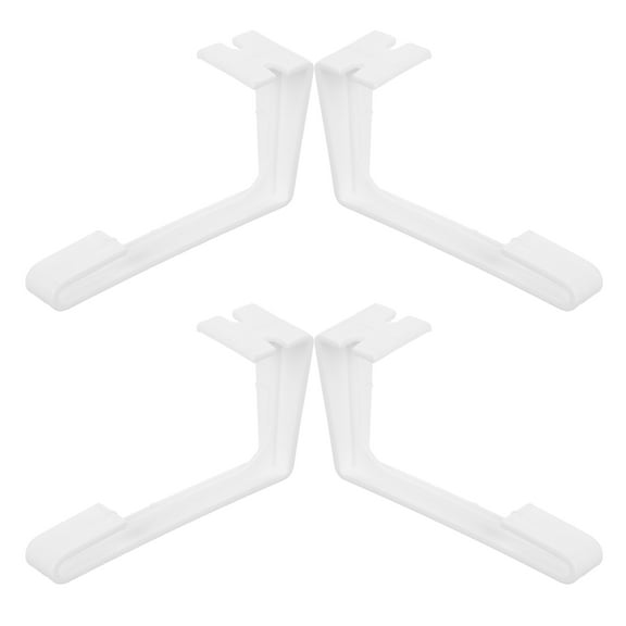 4Pcs Plastic RV Side Curtain Retainer Clips with Installation Set for Camper Window Curtains Tie Backs and Hold Down Accessories