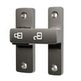 thumbnail image 3 of Pestillo de cerradura de puerta de granero, hebilla de puerta luminosa de 180 degree, aleación de zinc resistente para protección Gris, 3 of 8