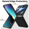 thumbnail image 6 of for Motorola Razr+ 2023 Case with Integrated Glass Screen Protector, Slim Matte Hard PC Back Cover Scratch-Resistant Full Coverage Phone Case for Moto Razr Plus 2023 - Black, 6 of 12