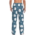 thumbnail image 3 of Goofa Christmas sheep Pattern Printed Soft Pajama Pants for Men, Wide Leg Comfy Casual Lounge Yoga Pants-Small, 3 of 9