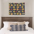 thumbnail image 3 of retro flowers Tapestry for Bedroom - Tapestry Wall Hanging Wall Tapestry for Dorm Wall Decor Home Decoration , Aesthetic Funny Tapestry 29 x 37in, 3 of 5