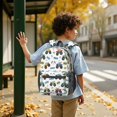 thumbnail image 6 of Monster Cartoon Truck White Pattern 17" School Backpacks for Teens,Waterproof Oxford Fabric,S-Shape Padded Straps for School,Travel,Hiking,Camping, 6 of 6