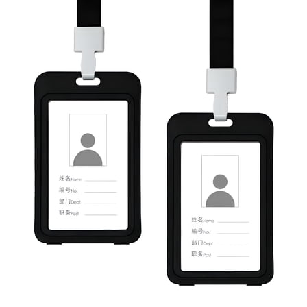 CCOCC Durable Badge & ID Holders,Plastic,18",2 Count