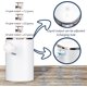 thumbnail image 4 of Dispensador de jabón automático sin contacto con control de volumen de jabón ajustable de tres velocidades, bomba dispensadora de jabón manos libres recargable para cocina, baño (blanco), 4 of 4