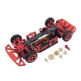 thumbnail image 1 of Vogacara Conjunto de marco de chasis RC ensamblado de aleación de aluminio para 1/28 Wltoys K969 marco ensamblado de chasis de coche RC Kits de construcción modelo rojo, 1 of 6