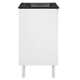 thumbnail image 3 of Calla 24" Perforated Metal Bathroom Vanity in Black White, 3 of 11