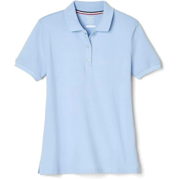 French Toast Womens Short Sleeve Stretch Pique Polo