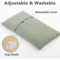 thumbnail image 3 of Ergonomic Mouse Wrist Rest Bean Bag, Carpal Tunnel Mouse Support Pad Filled Ergo Beads For Computer, Laptop, Pc Gaming, Home Office Work, Easy Typing, 3 of 5