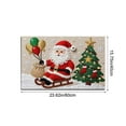 thumbnail image 3 of Antqov Christmas Bathroom Mat 16x24" Soft Santa Claus Christmas Rug Christmas Bathroom Decor Holiday Non-Slip Floor Xmas Theme Bath Mats for Indoor Outdoor Home Bathroom Supplies Gifts, 3 of 6