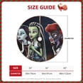 thumbnail image 2 of Yiaed Monster High Pattern Christmas Tree Skirt Farmhouse Christmas Decorations Snowman Xmas Tree Skirt Tree Mat for Holiday Party Decor-30", 2 of 6