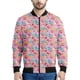 thumbnail image 5 of Chaqueta con cremallera con estampado 3D de cupcakes de dibujos animados para hombres y mujeres, sudadera con gráfico de comida, chaqueta bomber informal para niños, abrigo suelto de manga larga, 5 of 5