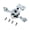 Titanium, variant on Aluminum Steering Assembly for TRAXXAS E REVO 2.0 SUMMIT RC Car Blue Steering Assembly Upgrades Part, Titanium