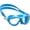 Azure/Lime, variant on Cressi Cobra Kids Small Size Mask Goggles