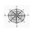 thumbnail image 1 of Navigation Compass Decal,Car Campass Sticker Waterproof Auto Nautical Decal Car Window Decal Precision Engineered, 1 of 9