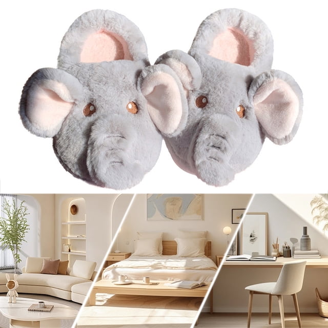 Elefante Difusas Parejas Esponjosas Termales Casas Lujo Lindas Cómodas Sin Deslizamiento para Interior