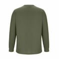 thumbnail image 4 of BXINGOHAI Mens Crewneck Pullover Sweater Waffle Textured Solid Knitted Soft Long Sleeve Sweaters Casual Shirts Army Green,2XL, 4 of 6