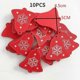 thumbnail image 3 of 10pcs/lot Diy Xmas Tree Hanging Pendants Christmas Wooden Ornaments Handicrafts Home 2024 New Year Party Decor Supplies, 3 of 5