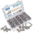 thumbnail image 1 of Kit de Tornillos Zhenglilos M3 Acero Inoxidable 304 840 piezas, 1 of 6