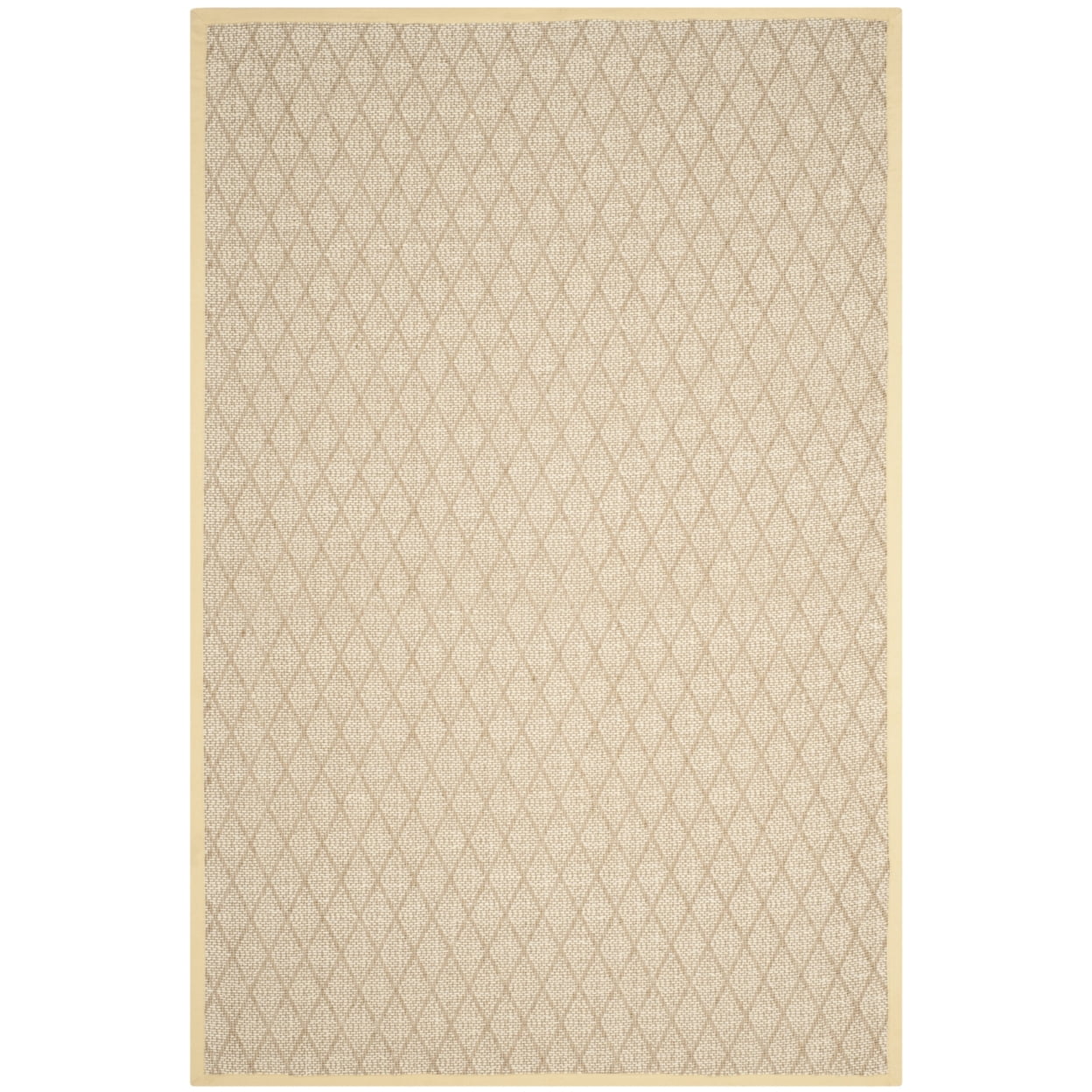 SAFAVIEH Natural Fiber Denise Geometric Jute Area Rug, Natural, 4' x 6'
