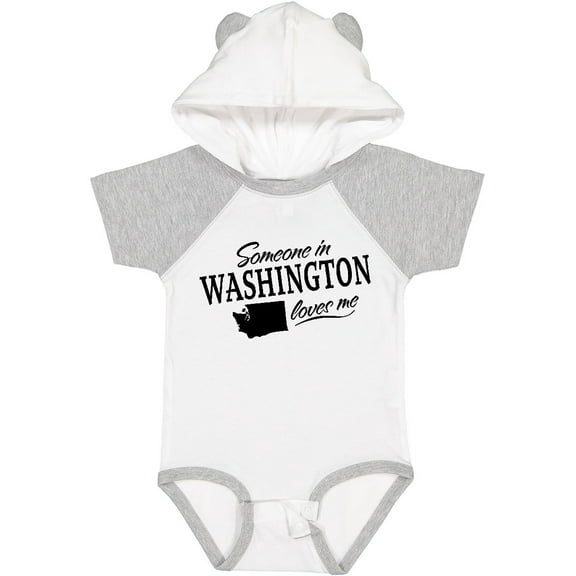 Inktastic Someone in Washington Loves Me Boys or Girls Baby Bodysuit