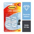 thumbnail image 1 of Mini-crochets Command(MC) 17006CLR-C, Transparent, Petit, 6 Crochets/8 Bandes/Paquet, 1 of 9