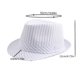 thumbnail image 2 of Sombreros para hombre y mujer, estilo clásico, a rayas, de paja, de punto, protector solar, jazz británico, de poliéster., 2 of 2