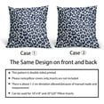 thumbnail image 6 of Navy Blue Leopard Print Pillow Covers 18x18 Set of 2 Cheetah Animal Pattern Chinoiserie Decorative Throw Pillows Outdoor Pillowcase Farmhouse Linen Cushion Case Decor for Sofa Couch Bed, 6 of 6