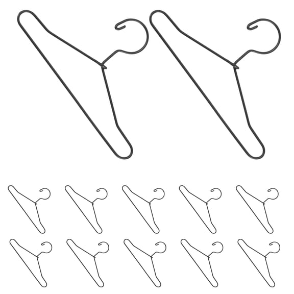ifundom 20-Pack Mini Doll Hangers Clothes Rack for Doll Clothes Storage and Kindergarten Use