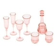 thumbnail image 4 of 7 Piezas en Miniatura Taza de Bebida Decoración Botellas de Bebida Vidrio de Bebida Simulación Escala 1/6 para Sala de Estar Comedor F Rosado Hugo casa de muñecas vasos para beber, 4 of 10