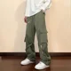 thumbnail image 3 of Pantalones Cargo para Hombre Pantalones Negros Holgados Pantalones Emo Hip Hop Hombre Rectos Y2k Nuevos En Harajuku Multibolsillos Anchos Vintage Trabajo Largos, 3 of 5