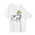 thumbnail image 1 of Camiseta para mujer con cuello redondo, camisetas de verano para uso diario, deportes callejeros femeninos SG, 1 of 7
