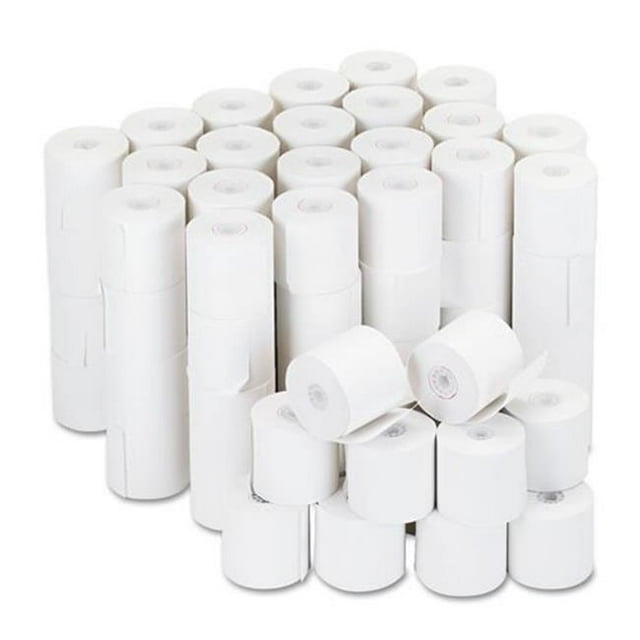 2.25 in. x 150 ft. Paper Rolls One Ply Adding Machine & Calculator, White
