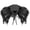 Black, variant on Pink Punk Gothic Feather Collar Shrug Shrugs & Boleros for Night Party 1pc