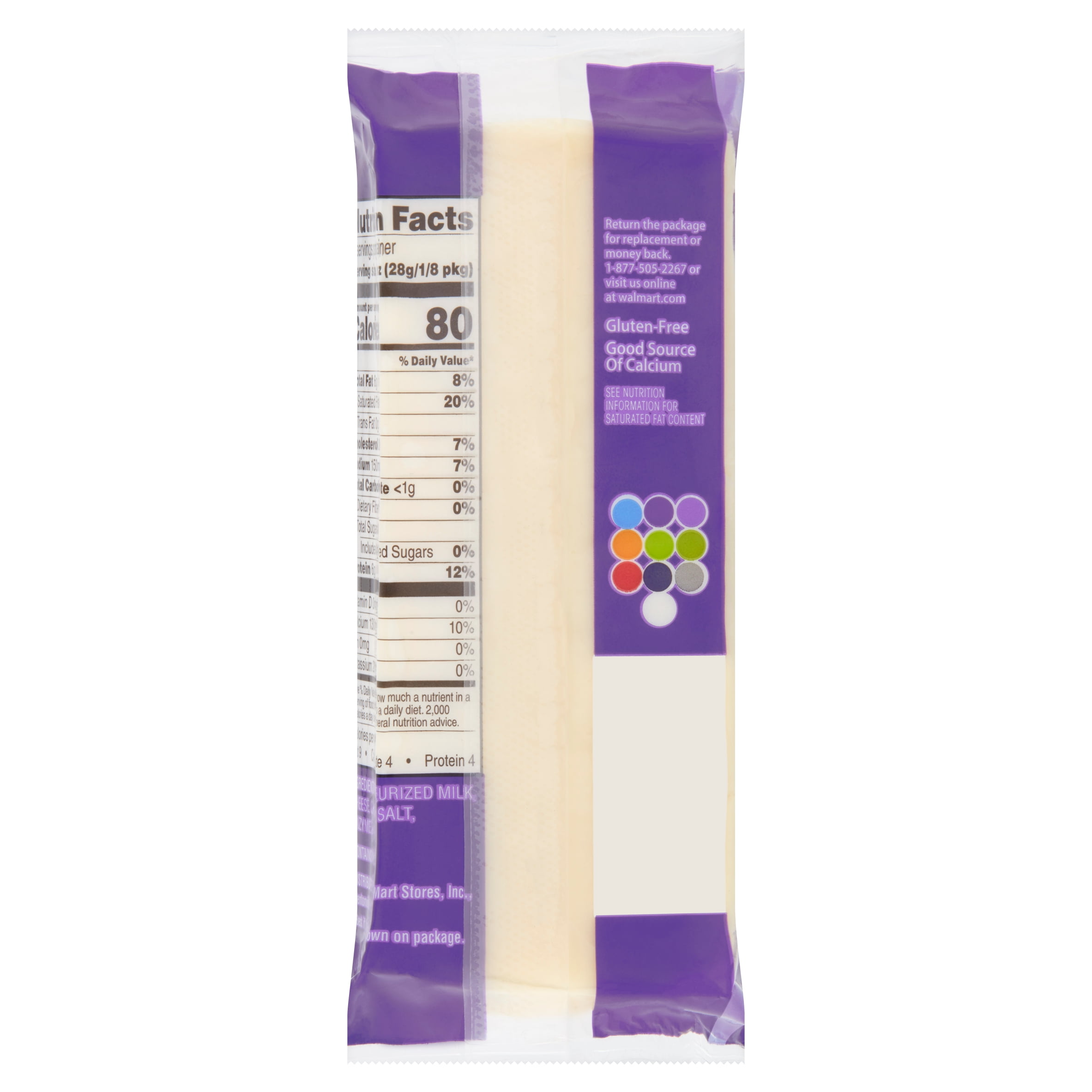 Great Value Whole Milk Low-Moisture Mozzarella Cheese, 8 oz Bag
