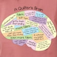 thumbnail image 3 of CafePress - Quilter's Brain T Shirt - Womens Comfort Colors® Shirt, 3 of 4