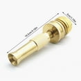 thumbnail image 3 of GZJCKJY Garden Hose Sprayer Nozzle Adjustable Garden Brass Nozzle with 4 Point Hose Car Washing Watering Water Irrigation Tool Nozzle Garden Supplies, 3 of 6