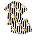 thumbnail image 5 of SJLDQY Girls' Halloween Pajama Sets Ghost Pumpkin Print Short Sleeve Shirts and Shorts 2 Piece Pj Sets Casual Sleepwear Button Down Loungewear Sets, 5 of 5