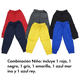 thumbnail image 3 of Paquete con 6 Pantalones Suaves para Bebé Niño combinación de colores fuertes, Baby Planet México, Talla 6 a 9 Meses, 100% Algodón., 3 of 9