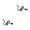 thumbnail image 2 of Jumpingount 1 clip de oreja con forma de animal de cobre, joyería de decoración unisex sin perforación, color negro negro 2piezas Jumpingount CBP154986, 2 of 6