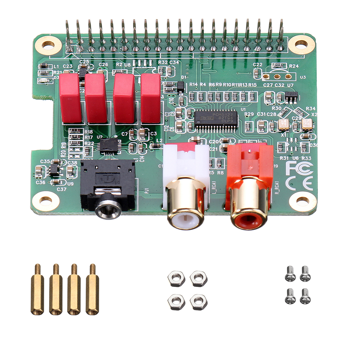 HIFI DAC Audio Extension Board PCM5122 Chip For Raspberry Pi 3 Model B+