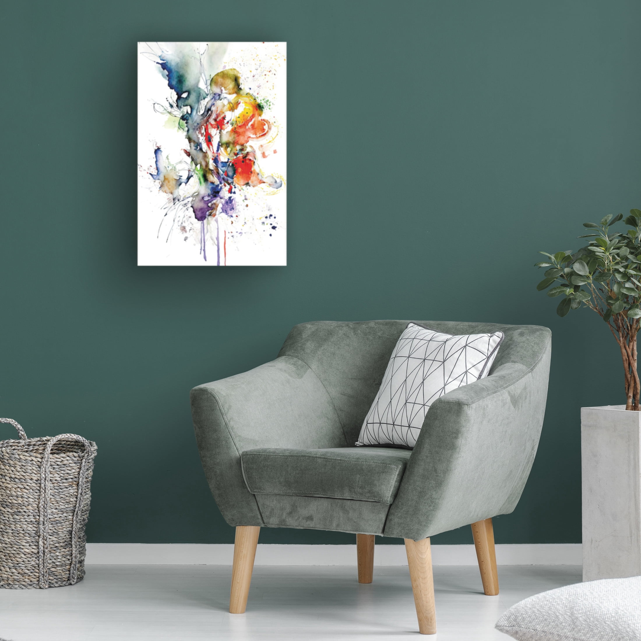 Trademark Fine Art Mauro Abstract shape Canvas Wall Art