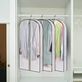 thumbnail image 4 of HongHeng Clearance Under $2.00 Gusseted All Clear Garment Bags for Hanging Clothes 43" Suit Bags for Storage of Coats, Dresses, and Shirts for Closet Storage Clothing Cover, 4 of 6