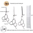 thumbnail image 4 of Kit de tijeras de aseo para perros, punta redonda de seguridad, tijeras para perros de acero inoxidable de alta resistencia y cortaúñas para perros para el aseo de cuerpo completo Namotu HMYH335, 4 of 5