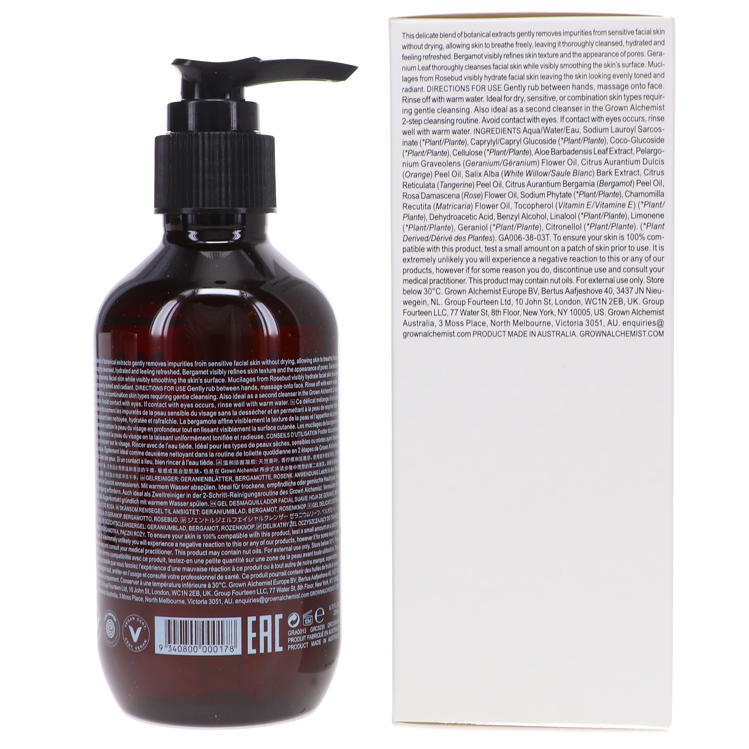 Grown Alchemist Gentle Gel Facial Cleanser 6.76 oz