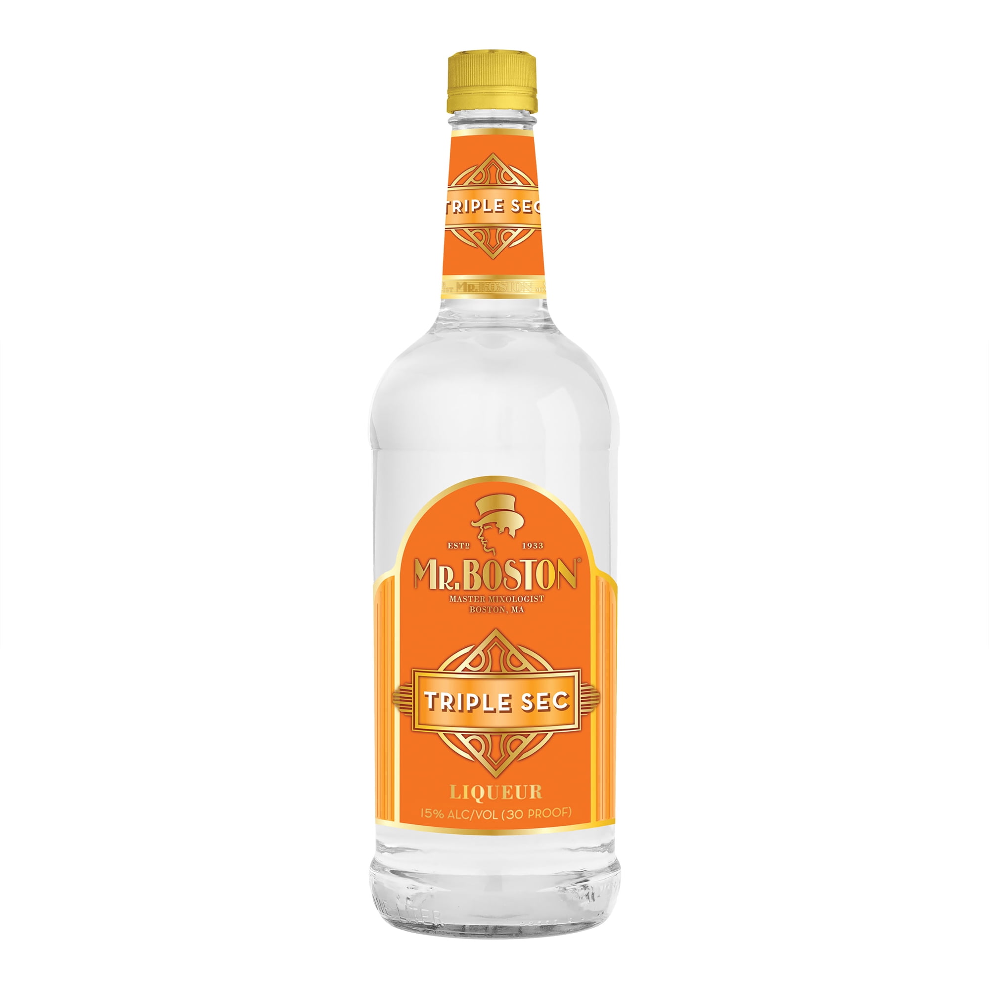 Mr. Boston Triple Sec Orange Liqueur, 750ml, 24% Alcohol, Margarita Mix Cocktail Mixers