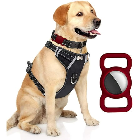 AirTag Dog Collar Pet AirTags Case Cover, Protective Case for Airtags Finder Scratch Pet Loop Holder for Apple AirTag,1Pack